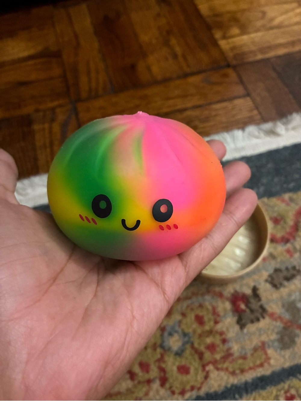 Cute Rainbow Squishy Kawaii Bun Stress Toy - Kids Toys